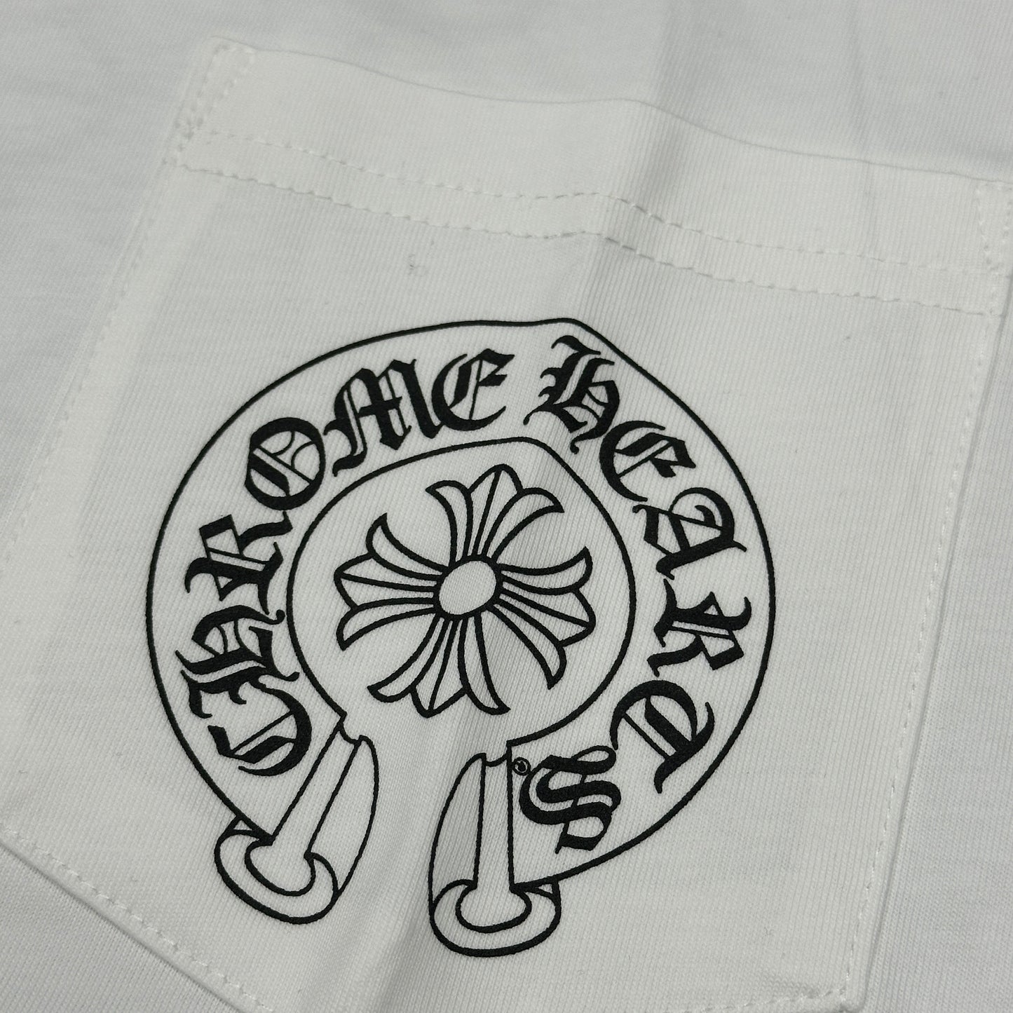 Chrome "Horseshoe Logo Pocket" T-Shirt