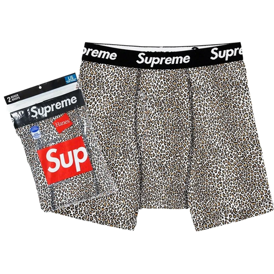 Supreme x Hanes Boxers Leopard