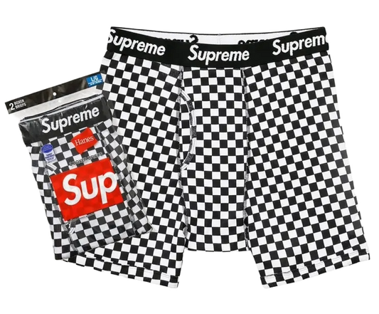 Supreme x Hanes Boxers Checkered