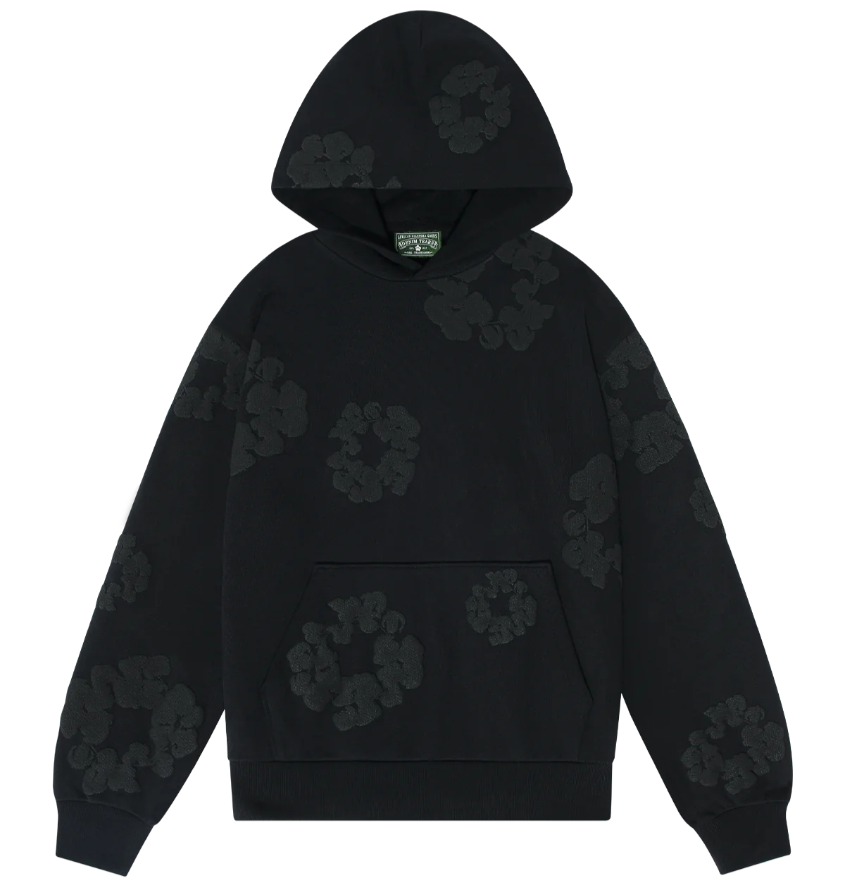 Denim Tears Cotton Wreath Sweatshirt Black Mono