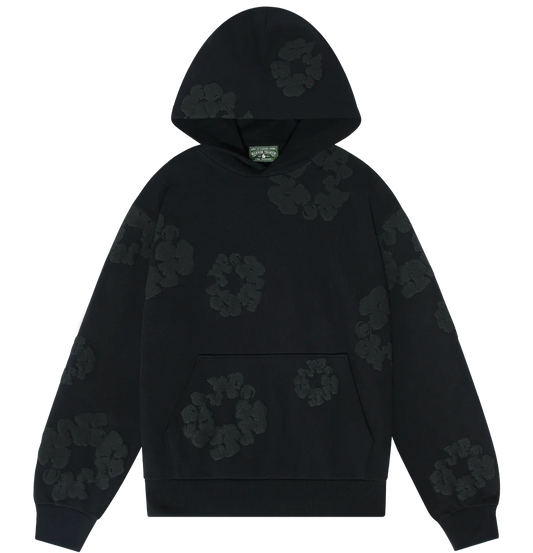 Denim Tears Cotton Wreath Sweatshirt Black Mono