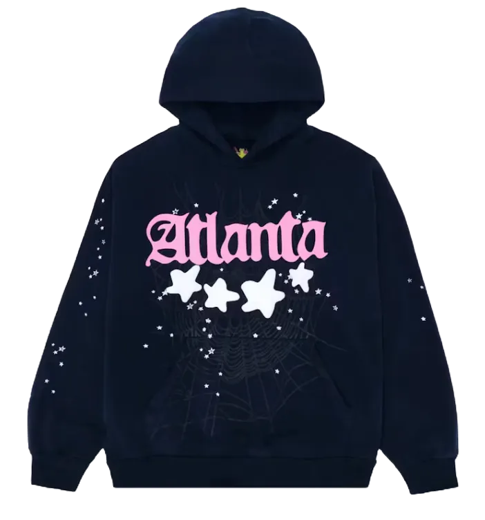 Sp5der Atlanta Hoodie Navy