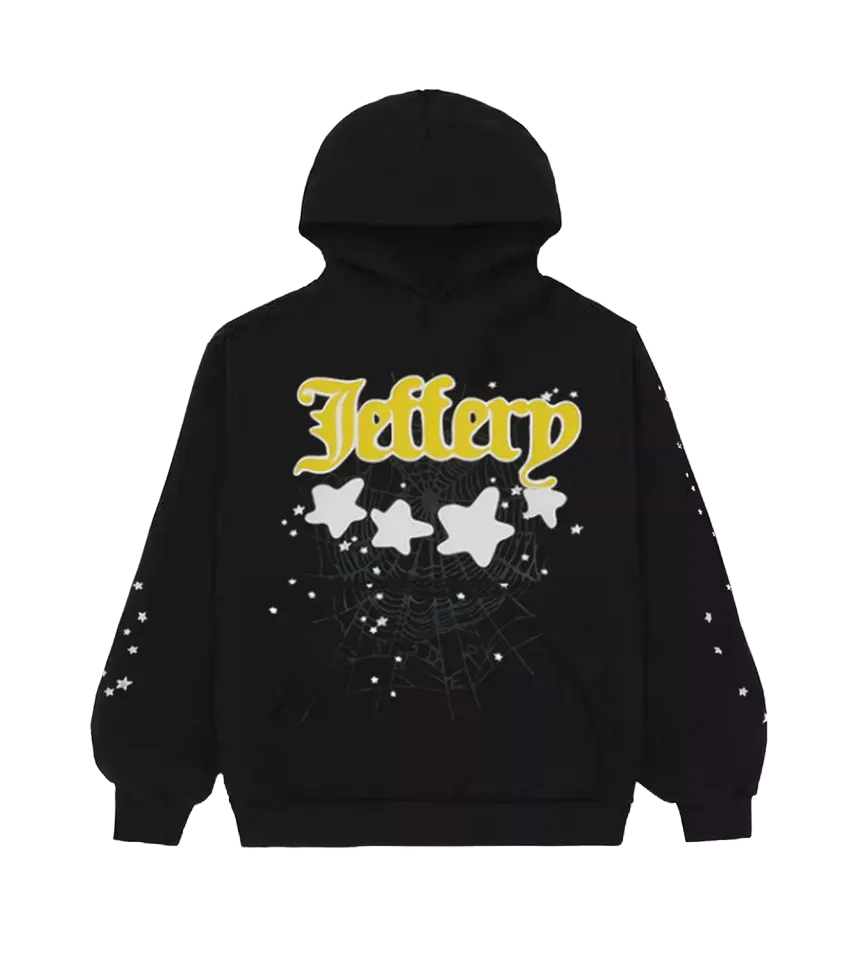 Sp5der Jeffery Hoodie Black