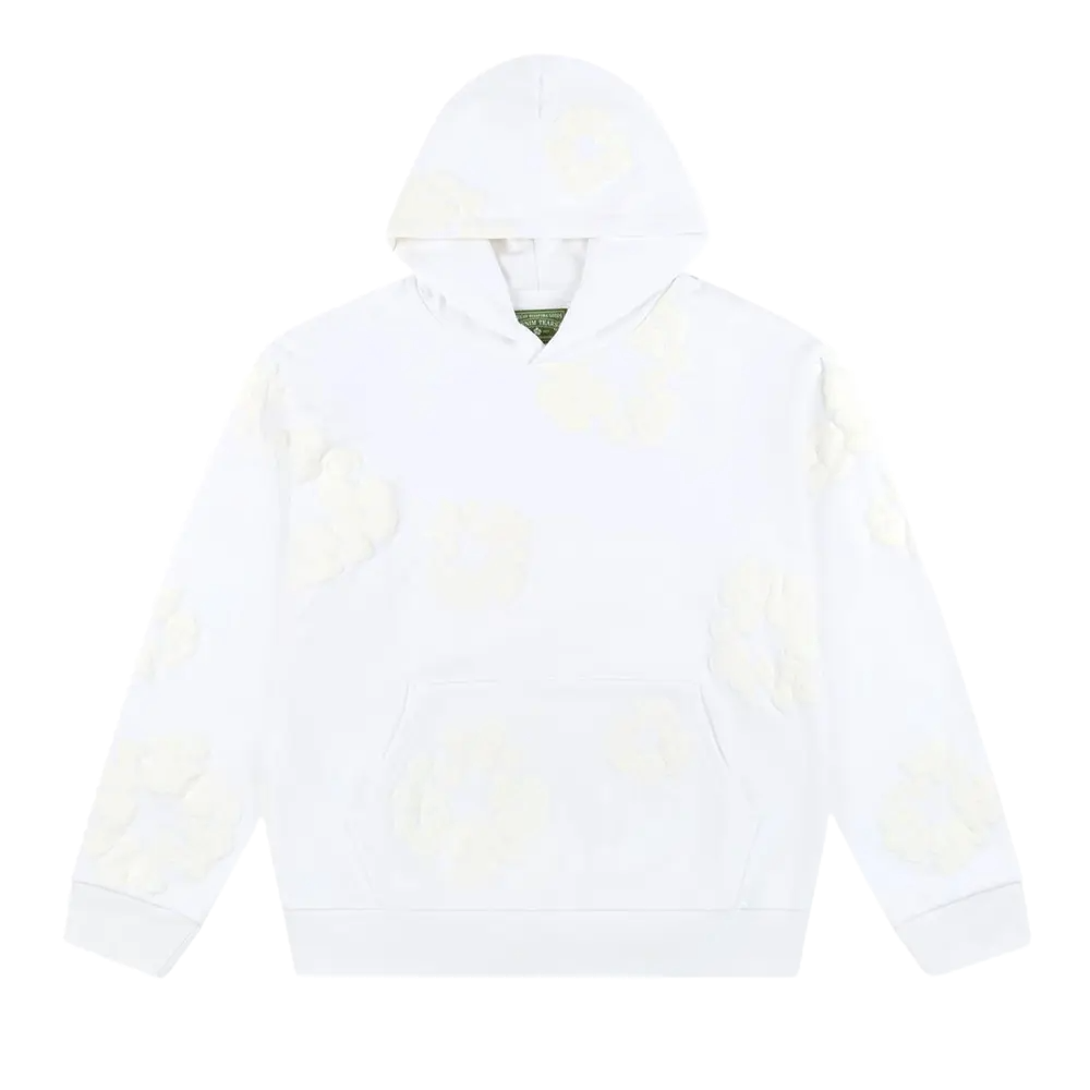 Denim Tears Cotton Wreath Sweatshirt White Mono