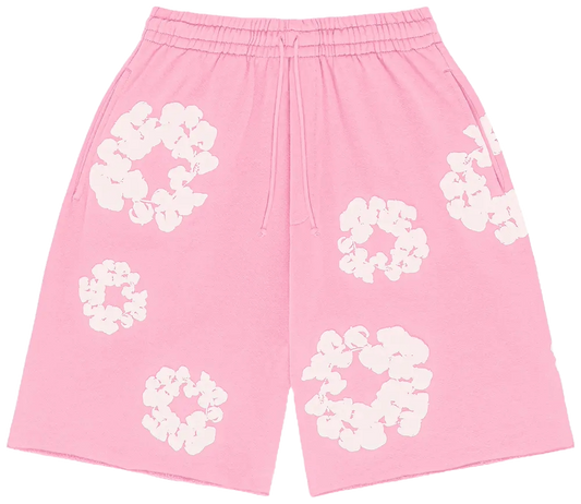 Denim Tears Cotton Wreath Shorts Pink