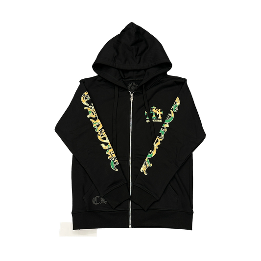 Chrome "Camo Triple Cross" Horseshoe Zip Hoodie