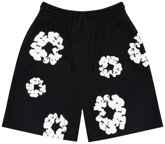 Denim Tears Cotton Wreath Shorts Black