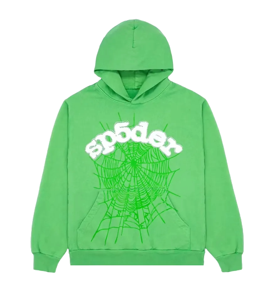 Sp5der Web Hoodie Slime Green